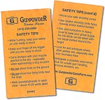 Gunpowder Game Farm Safety Tip Card