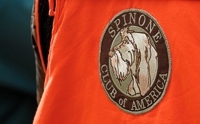 The Spinone Club of America definitely gets credit for having a classy seal, and it's seen on many a vest and jacket during the events.
